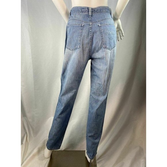 Krizia Jeans Light Wash High Waisted Mom Jeans Vin - Picture 4 of 7